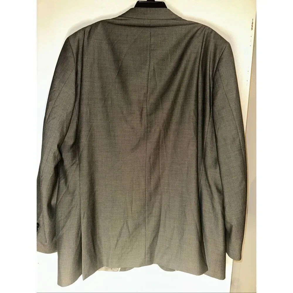 Steve Harvey Blazer Mens 48L Gray 3 Button Model Supreme Suit Jacket
